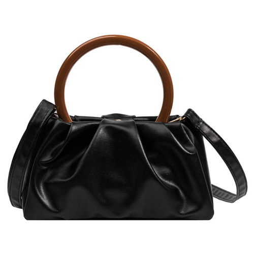  New Fashion Trendy Elegant Monochrome Stylish Single Strap Crossbody Simple Handheld Casual Commute Small Square Bag