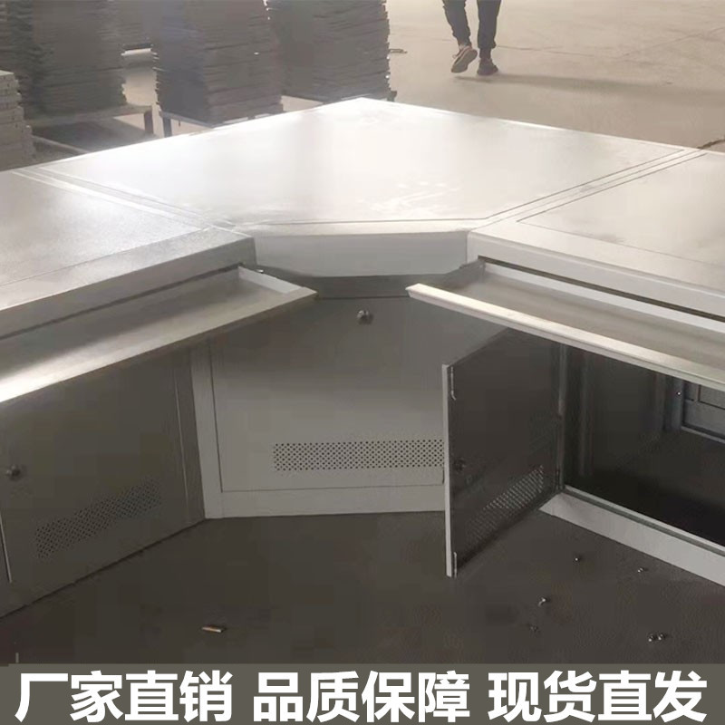 转角监控操作台双联平台桌工作台四联多联控制台调度台监控台
