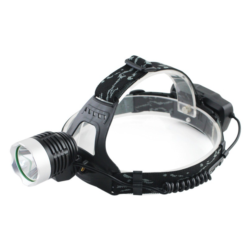 Fábrica de faros al por mayor luz fuerte al aire libre iluminación de resistencia de larga duración T6 carga pesca noche luz blanca faro