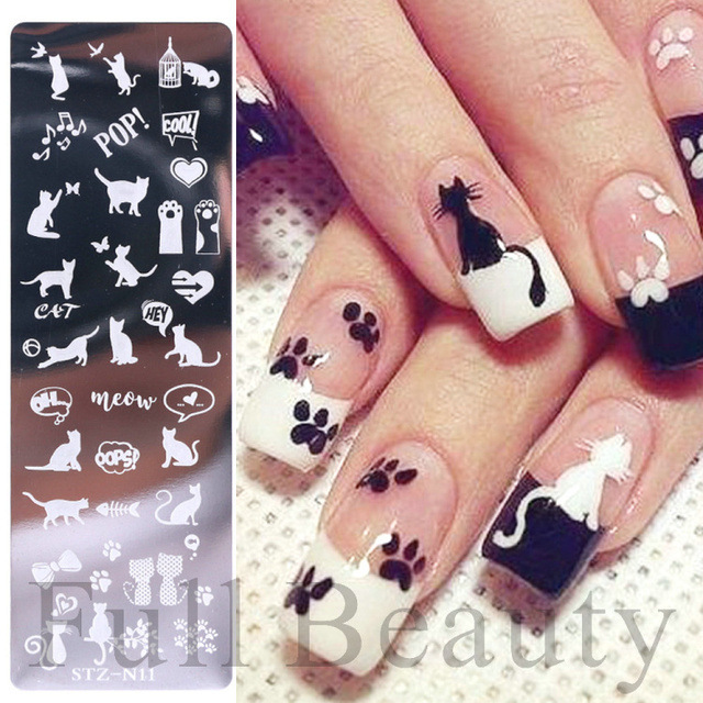 国境を越えたネイルアート鋼板ツール草花蝶薔薇小清新ネイルステンレス鋼板プリントnail|undefined