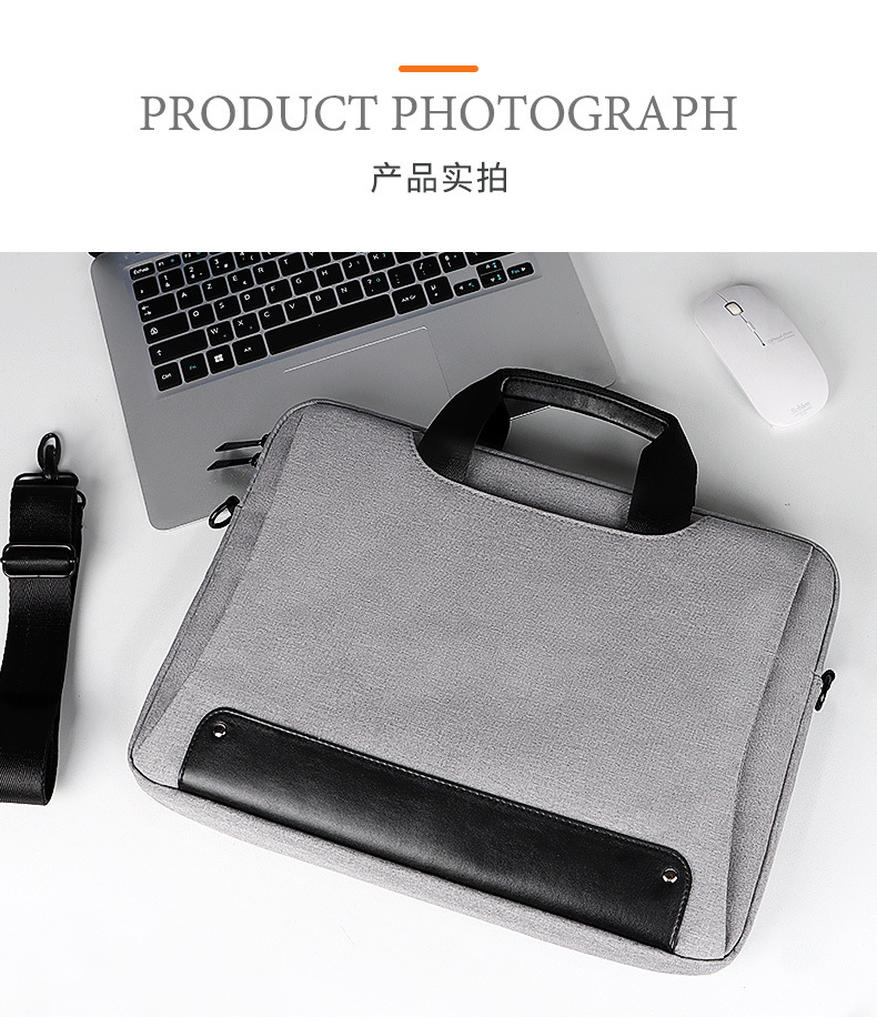 Wholesale single-shoulder portable laptop bags, waterproof briefcases, 131,415.6 inches, both men and women can print logos undefined