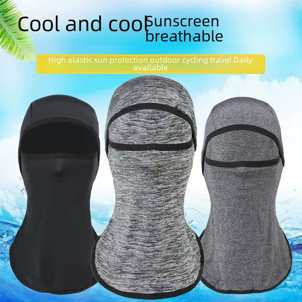 Summer Quick-drying Fishing Ice Silk Mask Outdoor Sports Equipment Motorcycle Bike Thin Sunscreen Riding Headgear