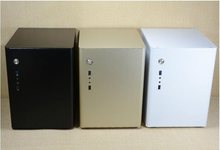 佰D4迷你电脑小机箱MICROATX /ITX桌面机箱立人D5机箱白/黑色