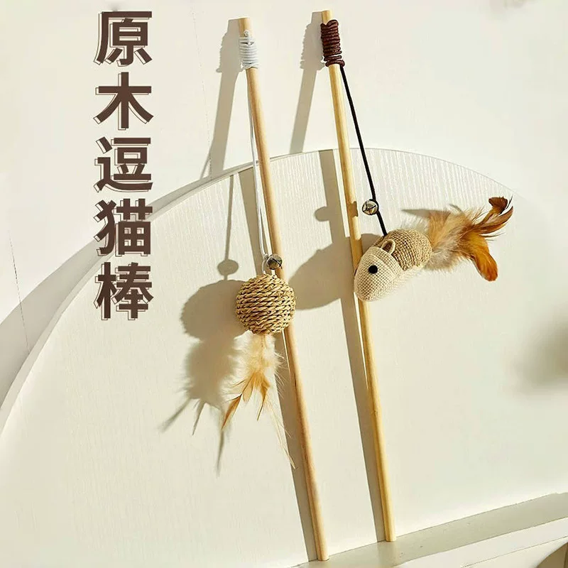Кошачья игрушка дразнящая кошачья палка кошачье самоукрашение маленькая мышь с колокольчиком с колокольчиком, кусает кошку котёнка потребляет физические принадлежности