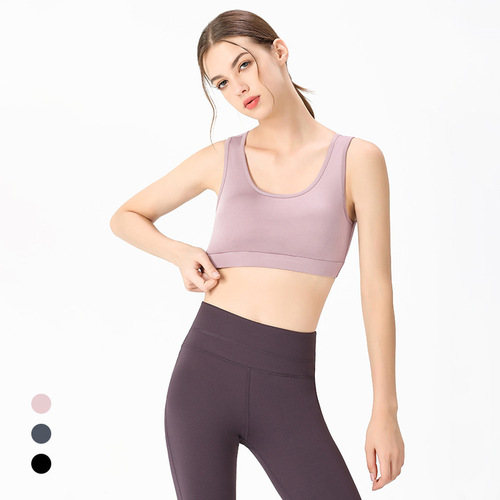 Hollowed-out sports bra for women, running shockproof, beautiful back design, yoga backless top, thin style, shaping high-intensity fitness bra