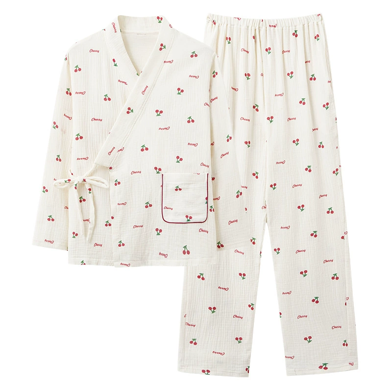 Spring pijama, postpartum long-sleeve for breastfeeding, set