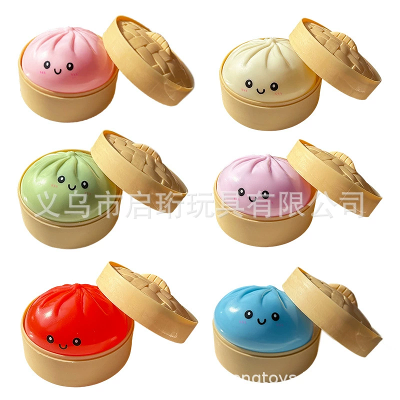 2026 New Glitter Dumpling Squishy glitter dumpling slow rebound toy simulation bun