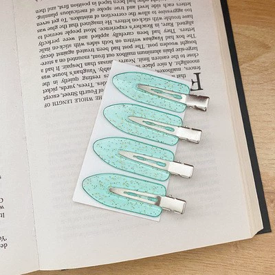 Заколки hairgrip в корейском стиле, простые элегантные пластиковые зажимы — 4 шт. на карточке, ассорти