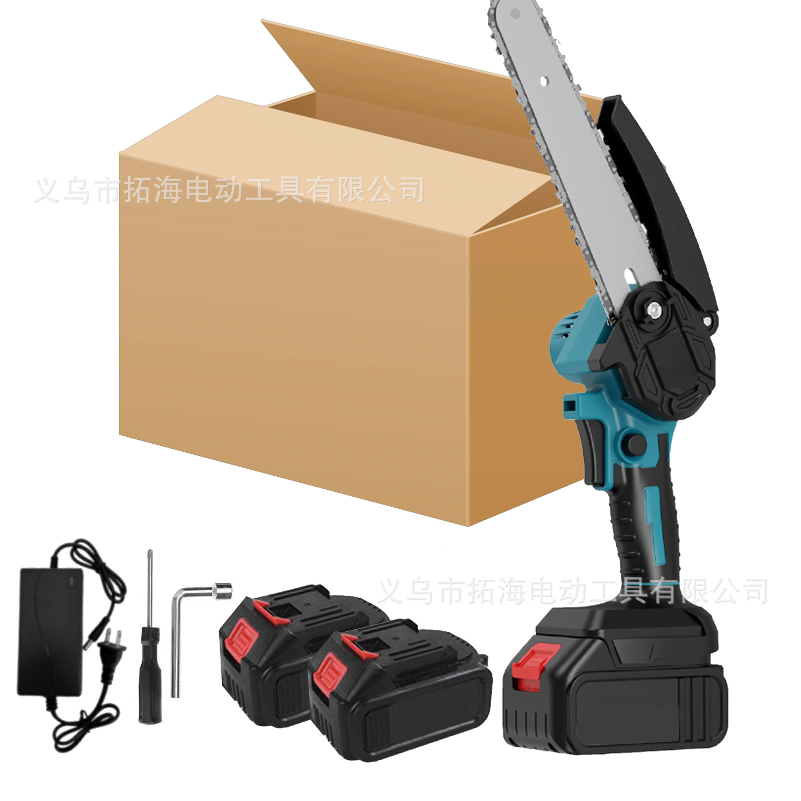 8寸无刷锂电锯家用小型电锯手持户外电链锯单手锯锯树果园伐木锯