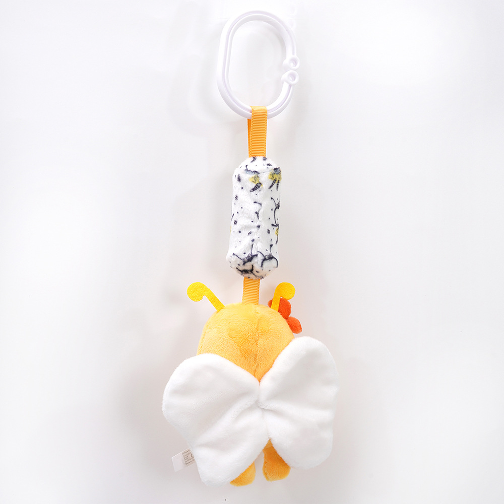 New design bed hanging toy for babies and toddlers, cute plush toy with rattle, wholesale