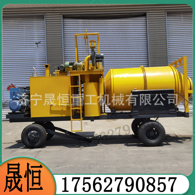 沥青加热拌合机 全自动混合料拌和 柏油修补旧料拌合机 公路养护