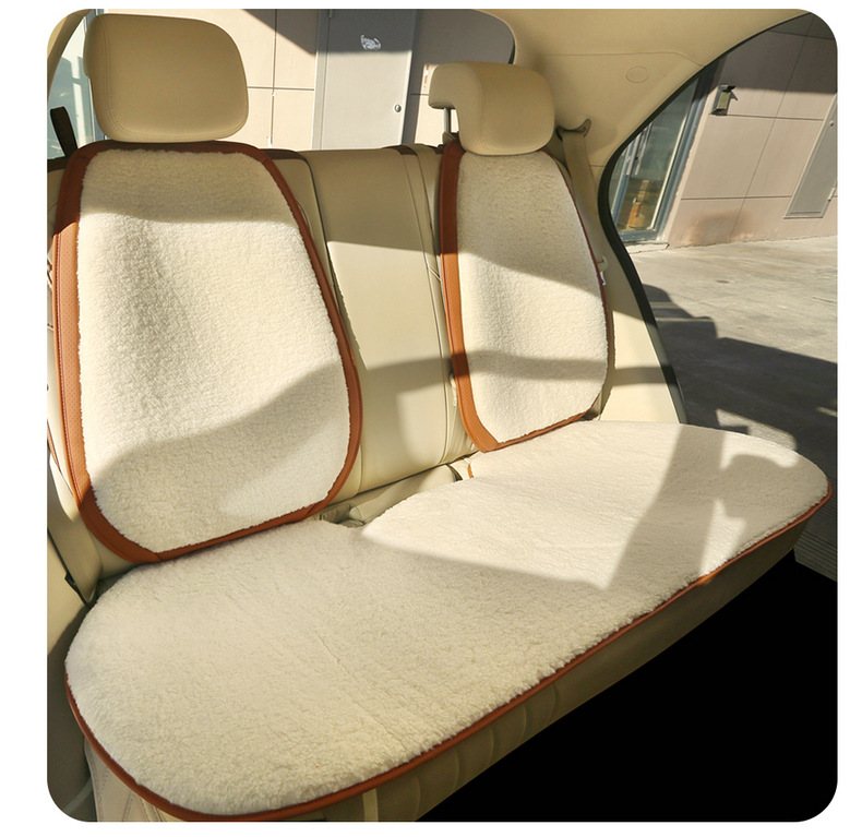Car Seat Cushion Winter Cashmere High-End Car Warm Plush Full Car Seat Cover Front and Rear Car Seat Cushion