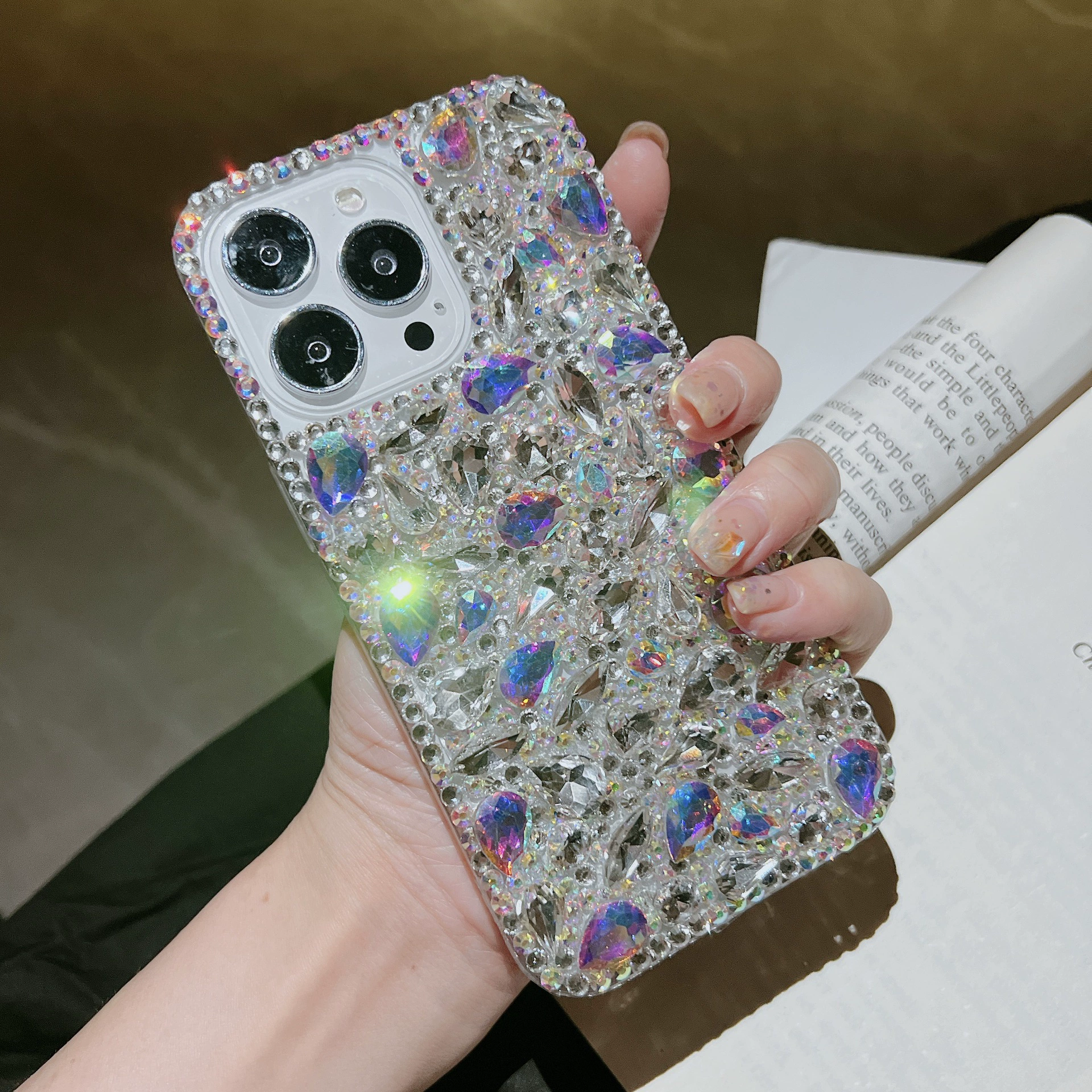 Apple, iPhone 14/15, совместимая накладка для телефона, защитный чехол, инкрустирован драгоценными камнями, iphone, 13, 13promax