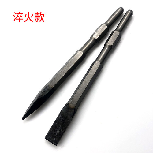 Small electric pick, chisel, drill bit, pick, extended hexagonal pick, widened chisel head, shovel head, electric hammer shovel