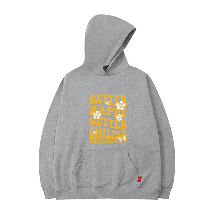 Herren Kapuzenpullover Schwer Mit Daisy Motiv Und Samtfutter_voghion.com