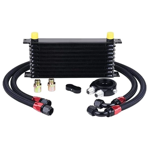Avtomobil Modifikasiyası Yapon 10 sıralı Yağ Soyuducu Radiator Dəsti AN10