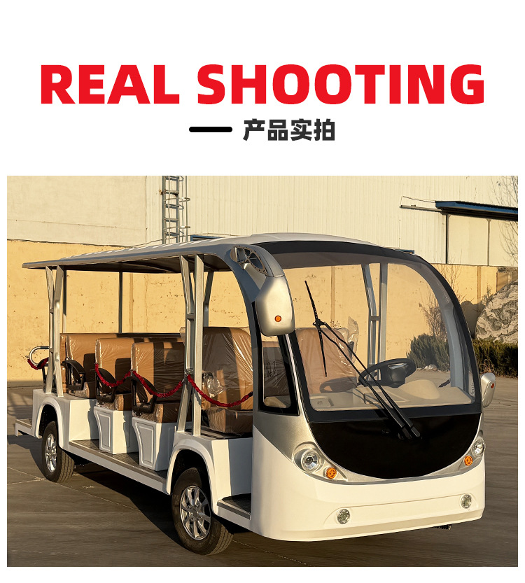 Customized Scenic Spot Tourism Sales Office Reception Vehicle 11 Seats 14 Seats 17 Seats Campus Factory Shuttle Bus Electric Sightseeing Vehicle