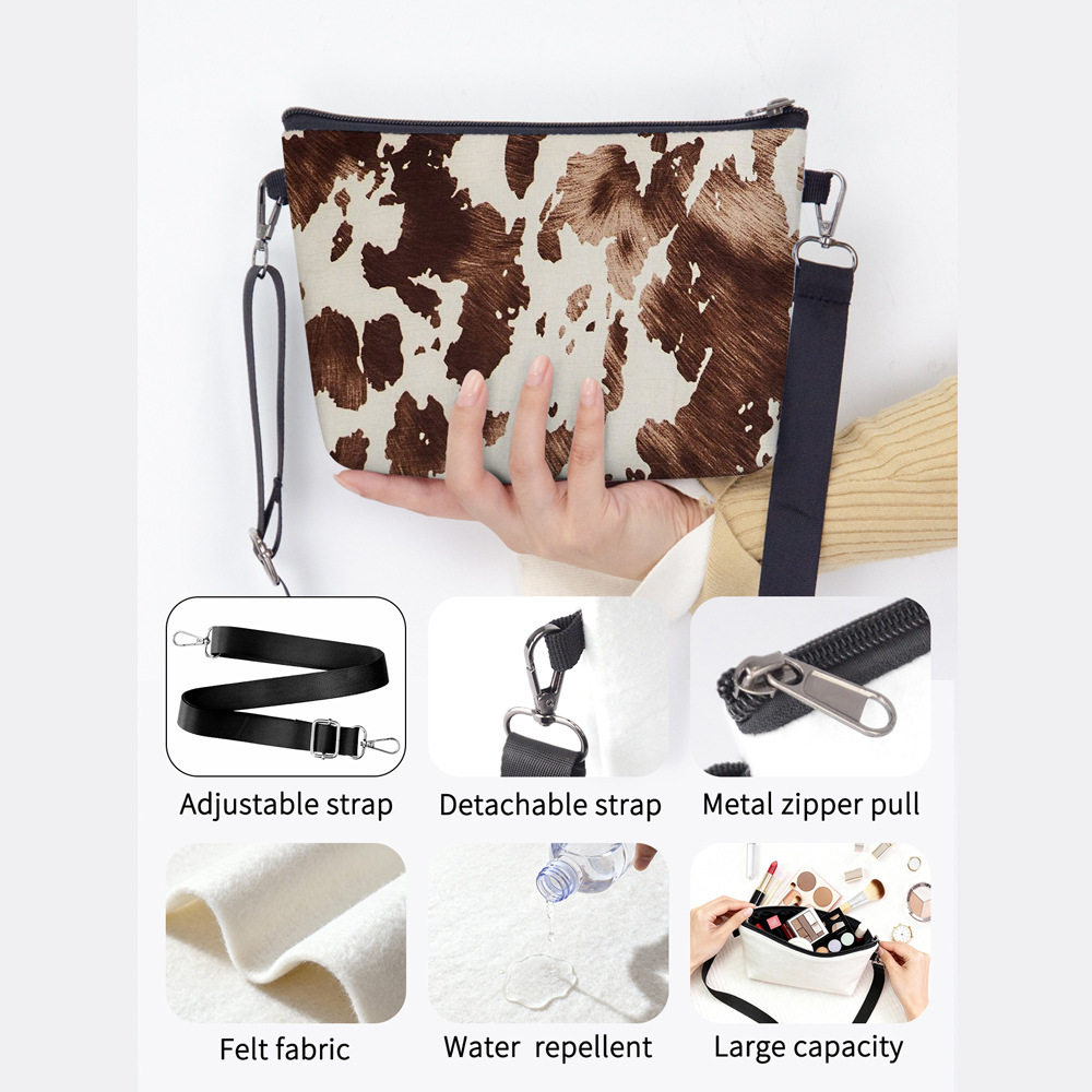 Nueva moda leopardo serie de bolsos de mujer bolsos de felt bolsos de hombro de gran capacidad de viaje bolsos de moda de mujer image 5