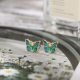 53665 Europe and the United States cross-border new dark green butterfly earrings creative simple retro butterfly ladies temperament earrings