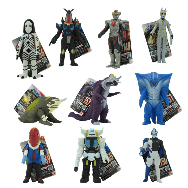 Authentic Ultraman Toys Soft Rubber Monsters: Shidram, King Joe, Destruction Big Snake, Dragger, and King 