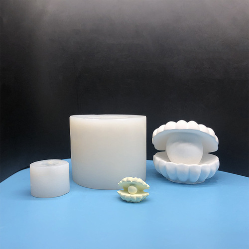 Ins Pearl Shell Candle Silicone Mold DIY Scented Plaster Food Grade Cake Chocolate Silicone Mold