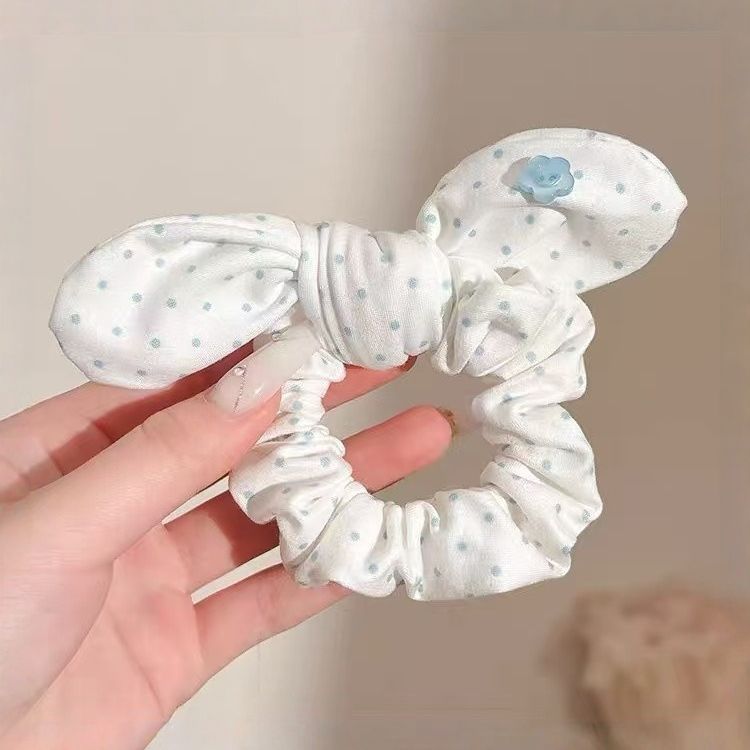 2026 nuevo estilo coreano super grande anillo de pelo intestino grande niñas de alto nivel de sensación de cabello de flores cuerdas de cabello de cordón de goma adornos para el cabello