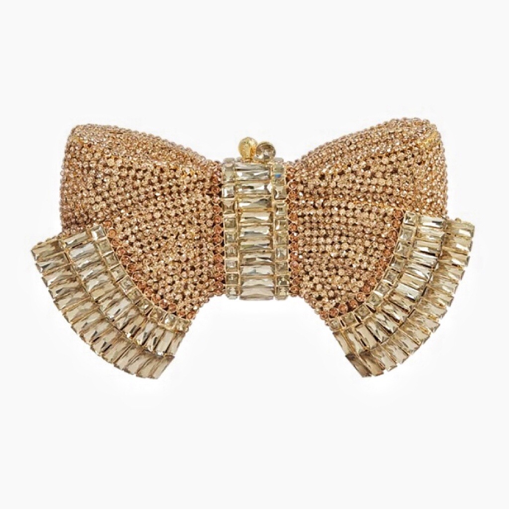 Selección estricta de nuevo arco transfronterizo con diamantes bolsa de cena europea y americana con diamantes llenos bolsa de mujer embrague de piedra