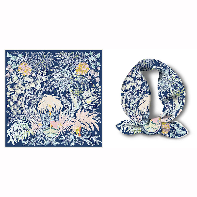 53cm bufandas mujeres moda verano Joker decorativo Cuello pequeño bufanda de pelo con bufanda delgada