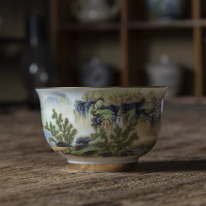 Высококачественная чашка мастера Jingdezhen Fuchun Mountain Juku - одноразовая чашка, чайная керамическая чашка для чая кунг-фу, персональная посвященная