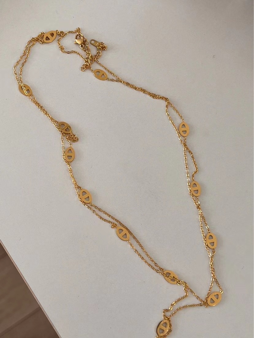 Fashion Animal Titanium Steel Plating Sweater Chain 1 Piece