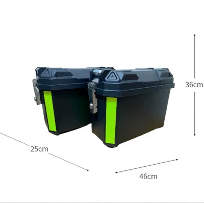 Vehicles, Non-Aluminum Alloy Side Box, Waterproof — Motorcycle trunk - 35l-saddlebags-black-pair-with-lining-and-side-mounting-brackets