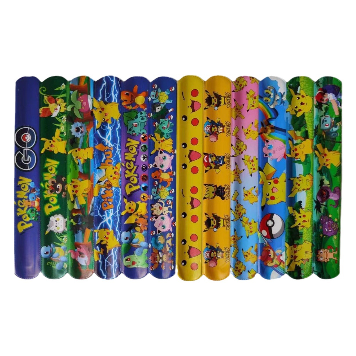 2023 nuevo Pikachu anillo de presión transfronterizo de dibujos animados para niños anillo de presión pulsera de juguete