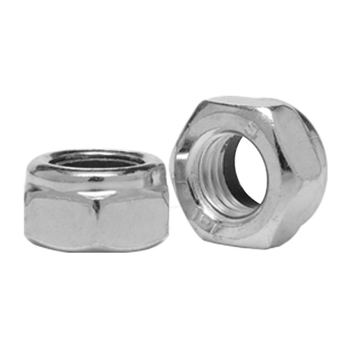 Carbon steel anti-loosening nut galvanized self-locking nut nylon rubber ring nut locking anti-loosening nut DIN985M3-M20