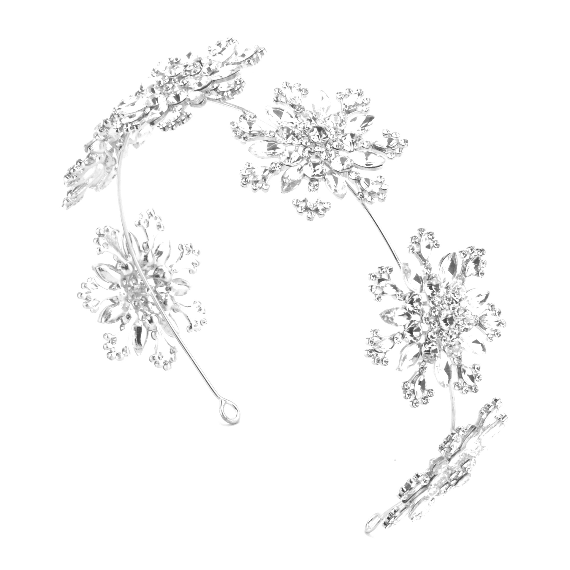 2022 nuevo copo de nieve forma banda de pelo Navidad fiesta cumpleaños corona boda foto accesorios tocado
