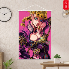 Animation JOJO's Bizarre Adventure Jotaro Kujo peripheral thermal transfer hanging paintings satin hanging paintings available in multiple sizes
