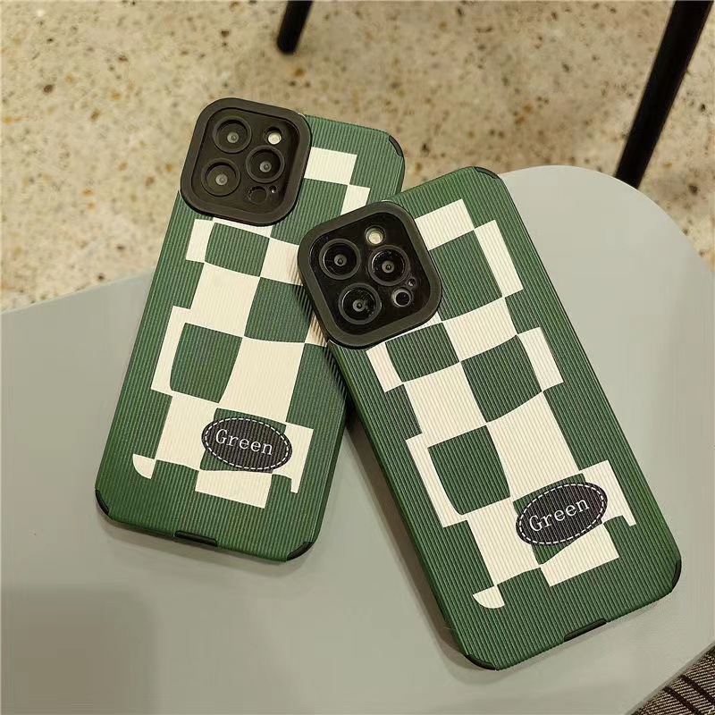 Stylish Green Protective Phone Case For Iphone 13 Pro Max And 11_voghion.com