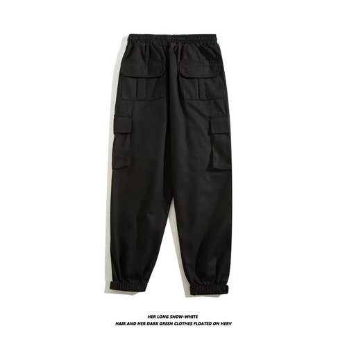 American style trendy men's autumn and winter padded loose plus-size versatile sports briefs men's ankle pants casual long pants