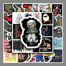 50张幽默搞怪时尚个性贴纸笔记本电脑车身贴滑板汽车防水装饰贴纸