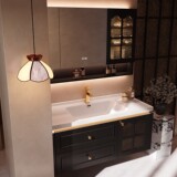 Дубовый керамический гигиенический таз, французский стиль