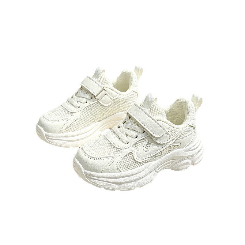Zapatos de correr para niños, zapatos blancos transpirables, 27 - 31 yardas, zapatos deportivos de otoño para niños y niñas