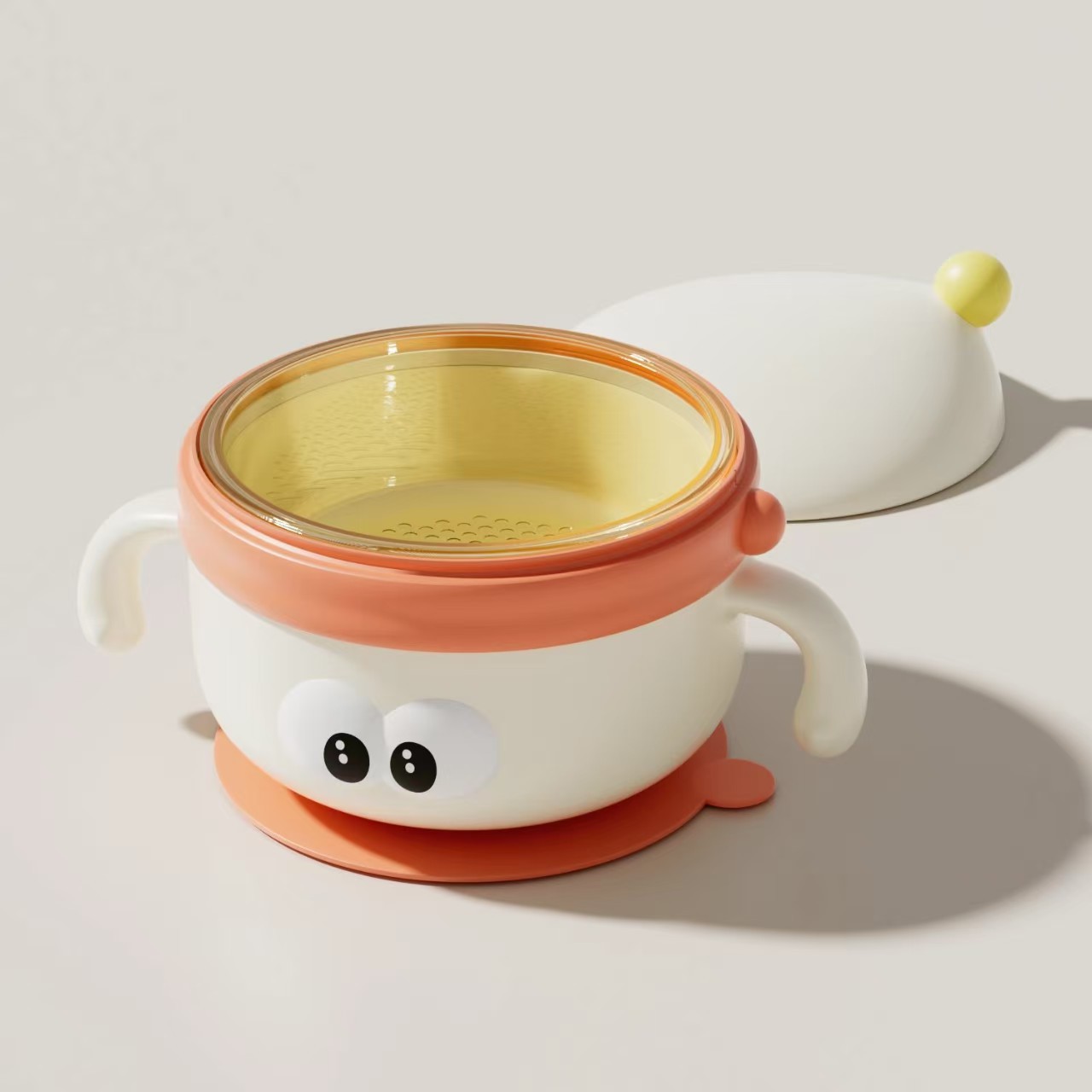 바이브런트 오렌지 [빅 아이즈 물그릇] PPSU 라이너