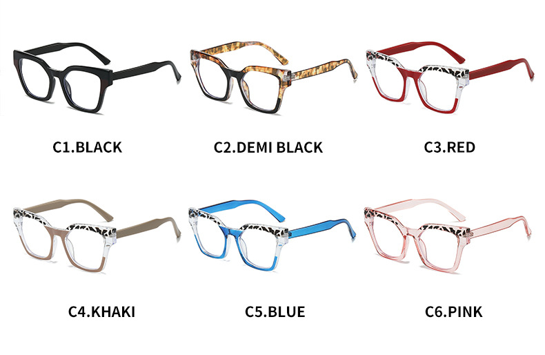 50g Weight Full Frame Glasses Structure Glasses Classification Ac Lens Material Square Glasses Style Casual, Holiday Occasion Solid Color Pattern All Seasons Season Unisex Gender Hip-Hop, Punk Style Hip-Hop Punk Solid Color Ac Square Full Frame Optical Glasses 5