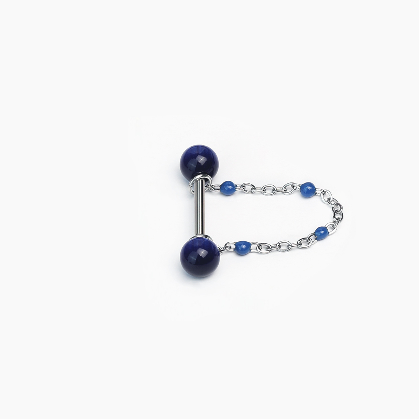 Pointed titanium steel lip stud product view