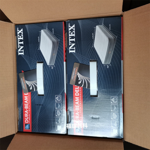 INTEX luxury built-in electric pump wire-pull air bed double-layer enlarged wire-pull air bed automatic inflatable mattress