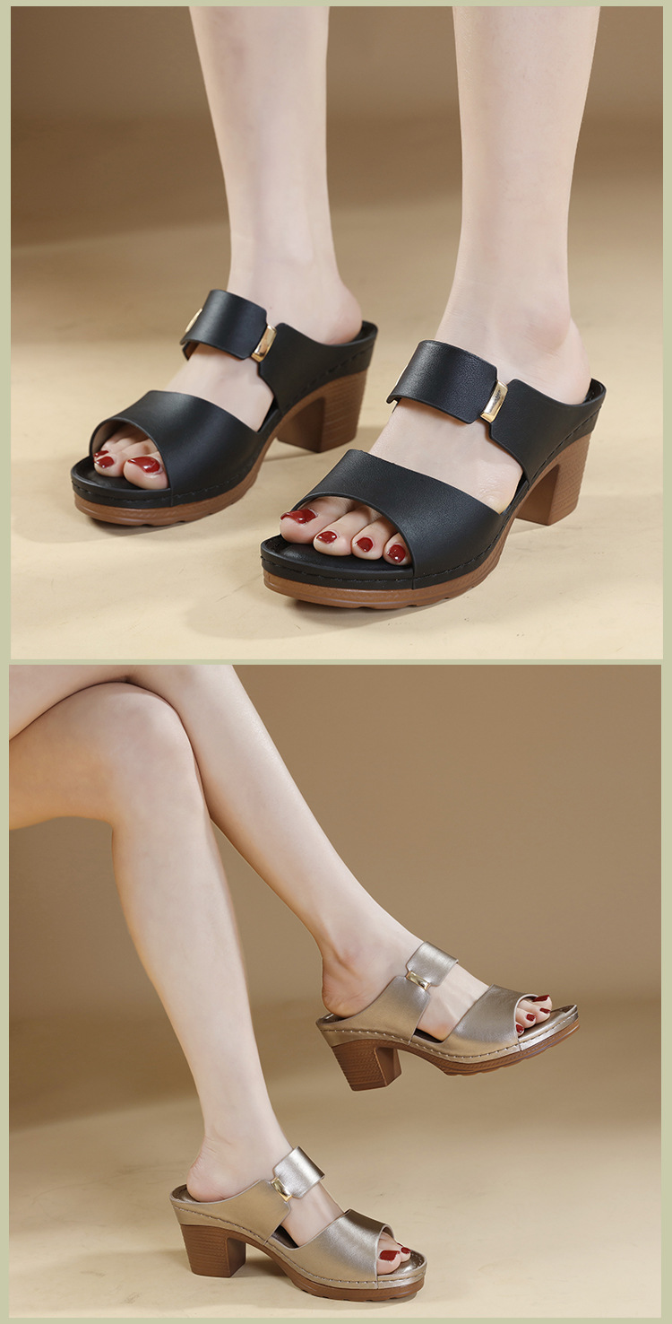 F8420 530K GIÀY DÉP SANDAL NỮ HUITDTU BIG SIZE NGOẠI CỠ MÙA HÈ TĂNG CHIỀU CAO ĐẾ XUỒNG GIÀY DÉP NỮ G01 SẢN PHẨM MỚI
