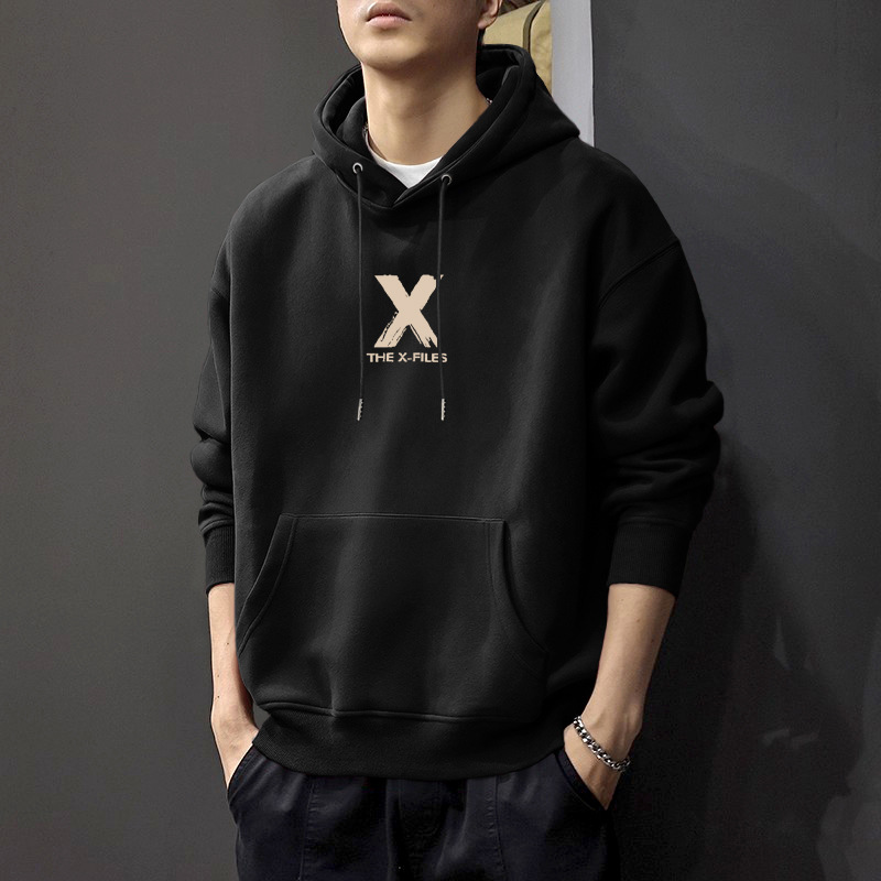 Otoño nuevo suelto pesado sudadera con capuzas letras masculinas y femeninas estilo de moda americana estilo de Hong Kong pareja camisa de manga larga