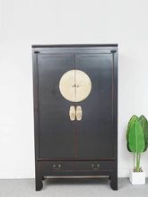 新中式简约立式大衣柜复古实木做旧卧室储物柜装饰柜古典多层家具