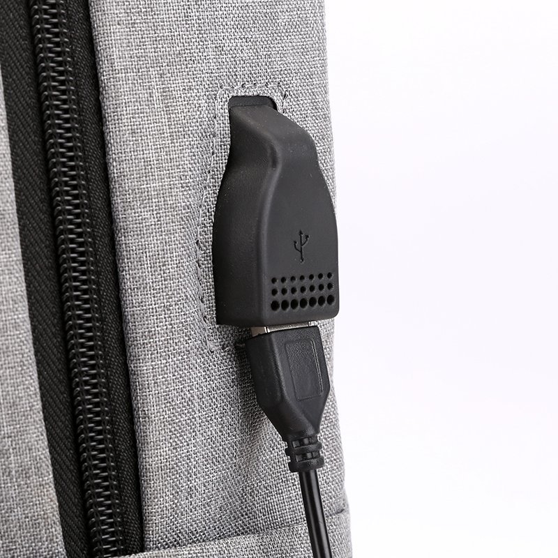 Mochila de comercio exterior para hombres y mujeres mochila recargable USB bolsa de computadora de negocios de 15,6 pulgadas con logotipo impreso mochila escolar de regalo