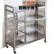 Stainless Steel Bathroom Floor Storage Rack Floor Bathroom Corner Rack with Wheels Super Thick Leakage Storage Cleaning Utensils