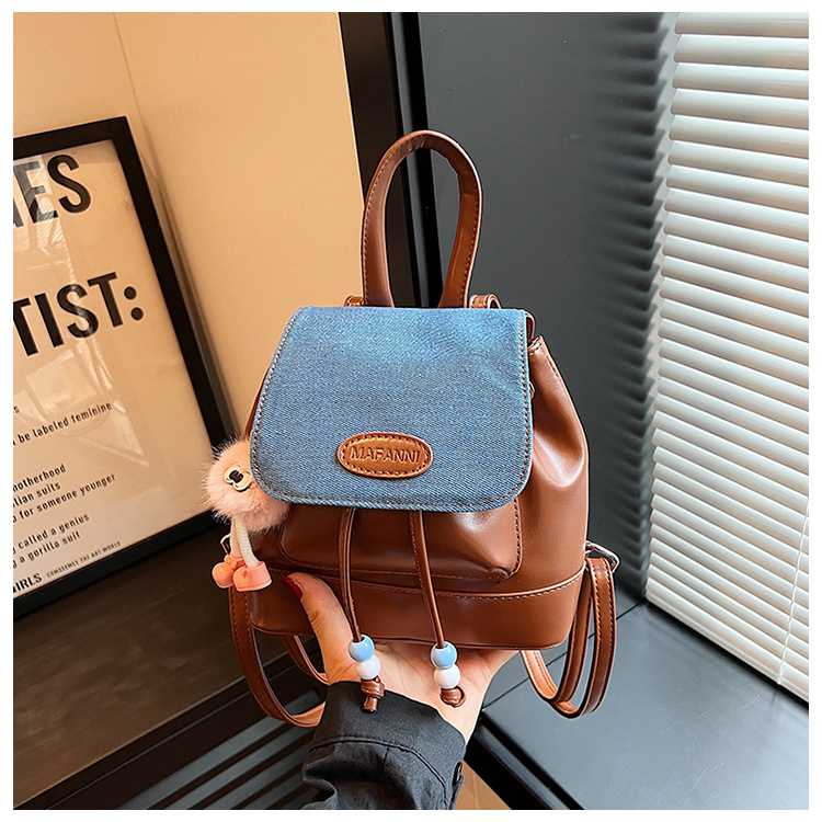 Stylish Pleated Women's Mini Backpack Japanese Korean Style Bag_voghion.com